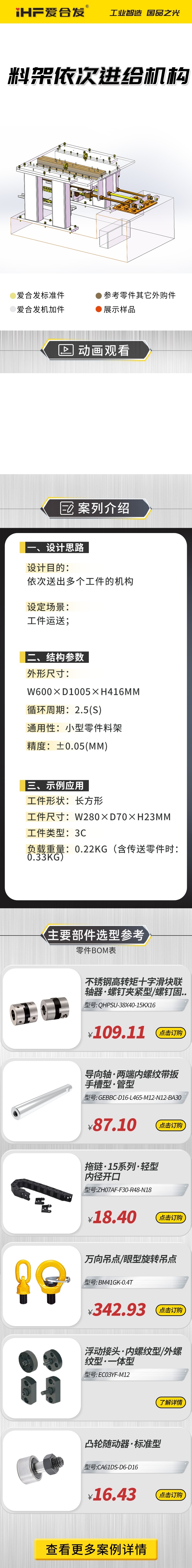 愛合發案例剖析：料雜架依次進給機構！